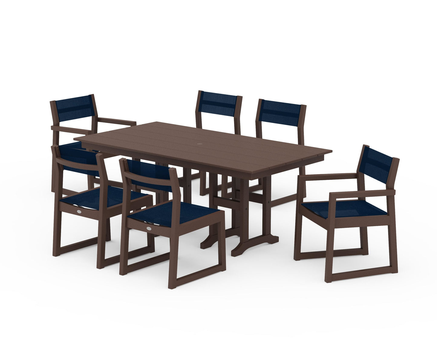 EDGE Sling 7-Piece Farmhouse Dining Set