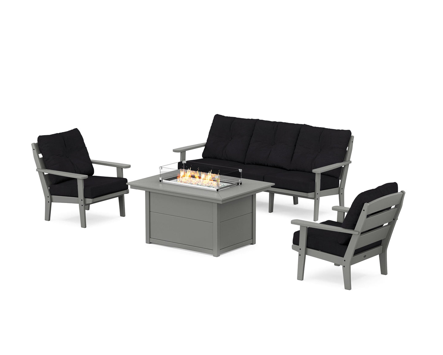 Lakeside Deep Seating Fire Pit Table Set