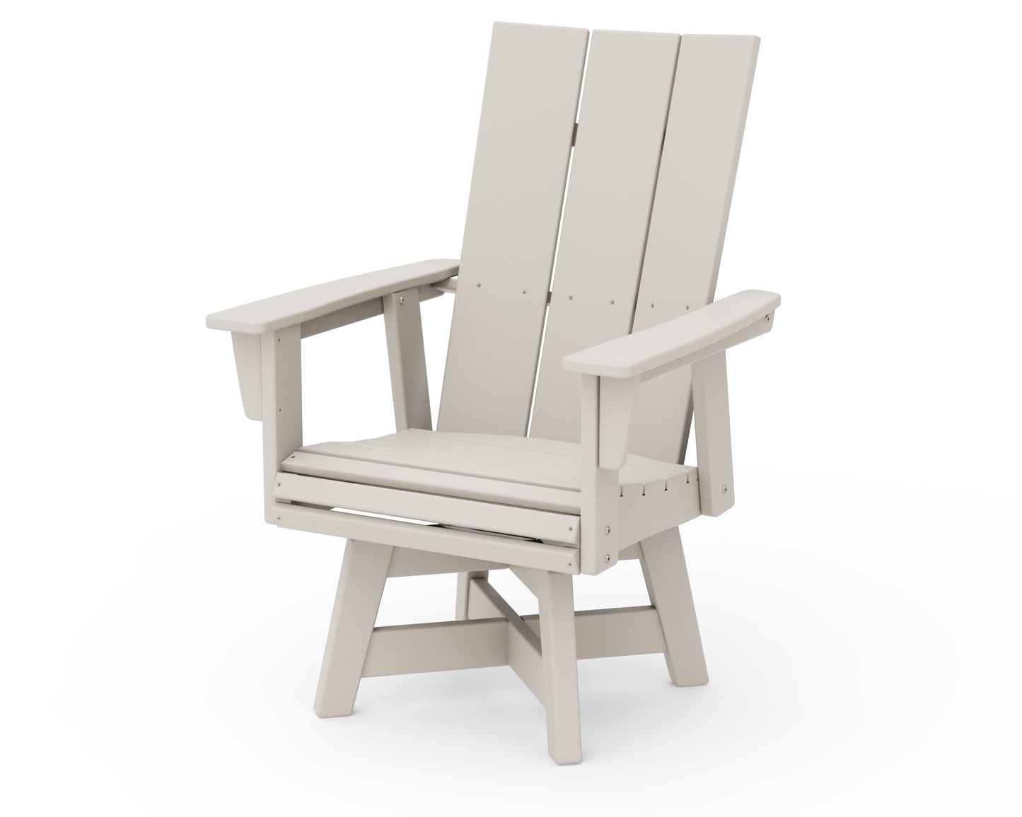 Modern Curveback Adirondack Swivel Dining Chair