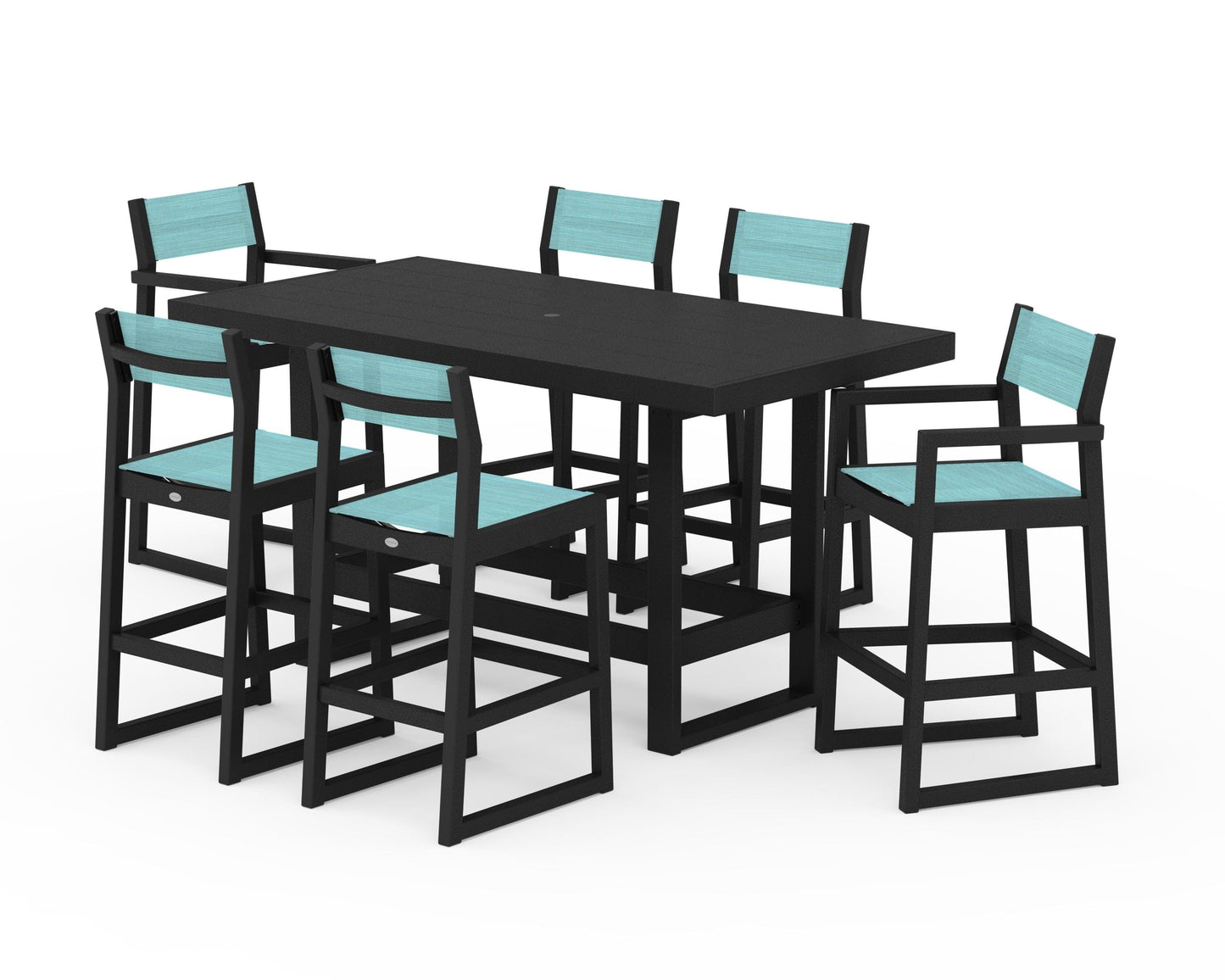 EDGE Sling 7-Piece Bar Table Set