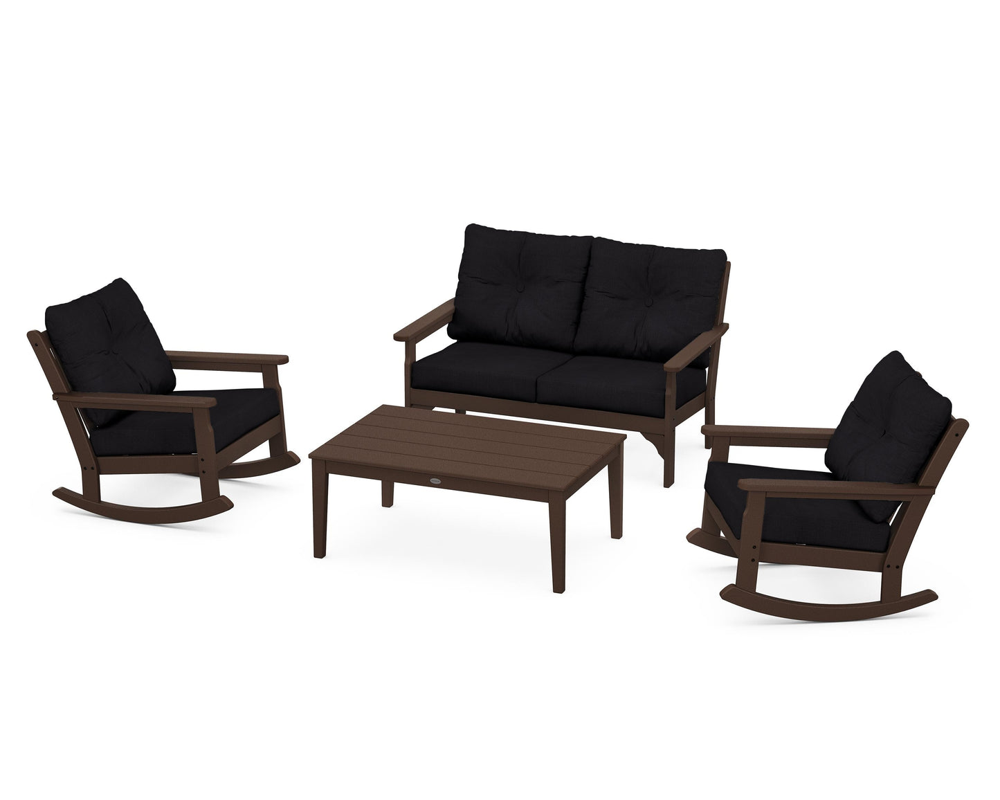 Vineyard 4-Piece Deep Seating Rocking Chair Set
