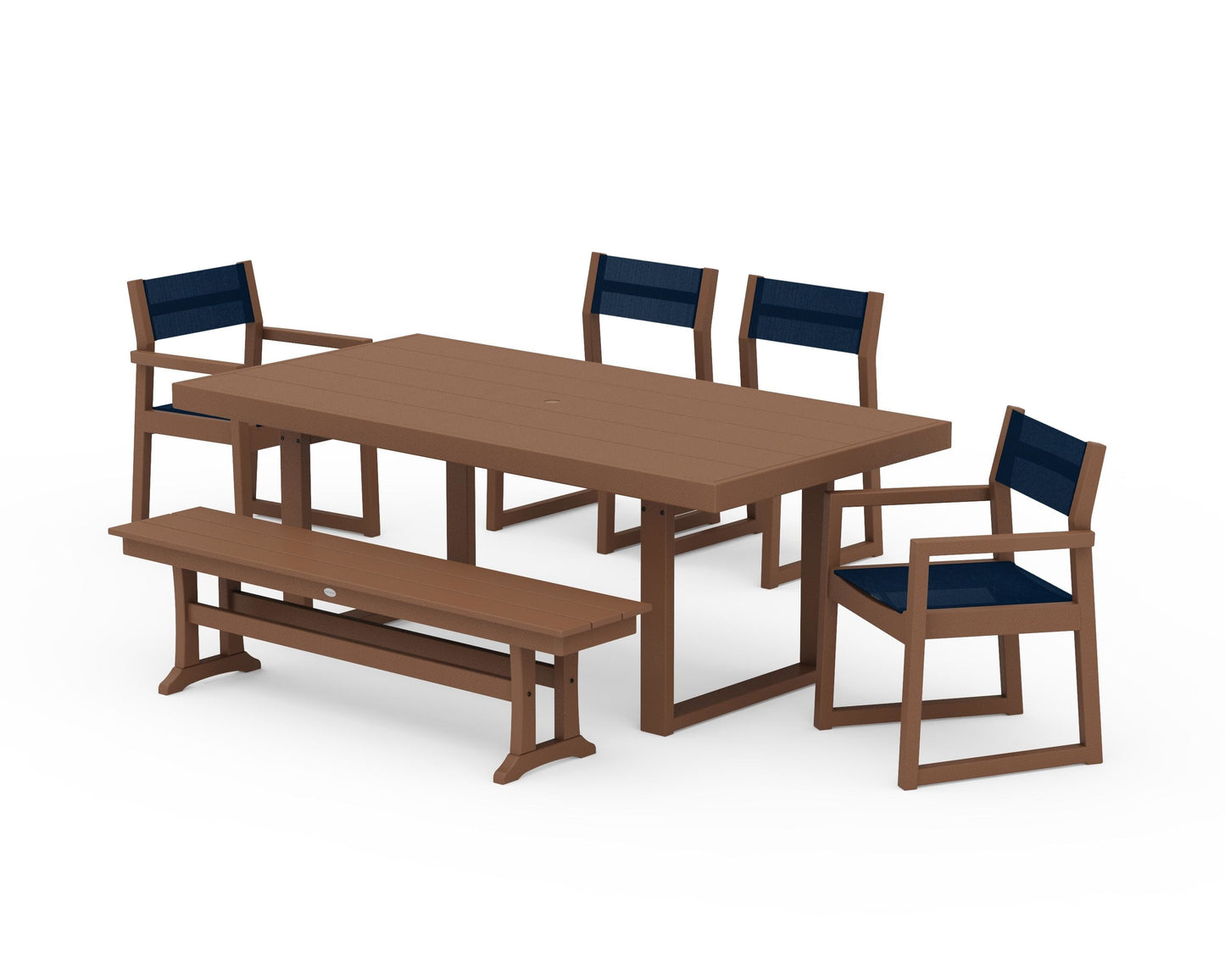 EDGE Sling 6-Piece Dining Set with Bench