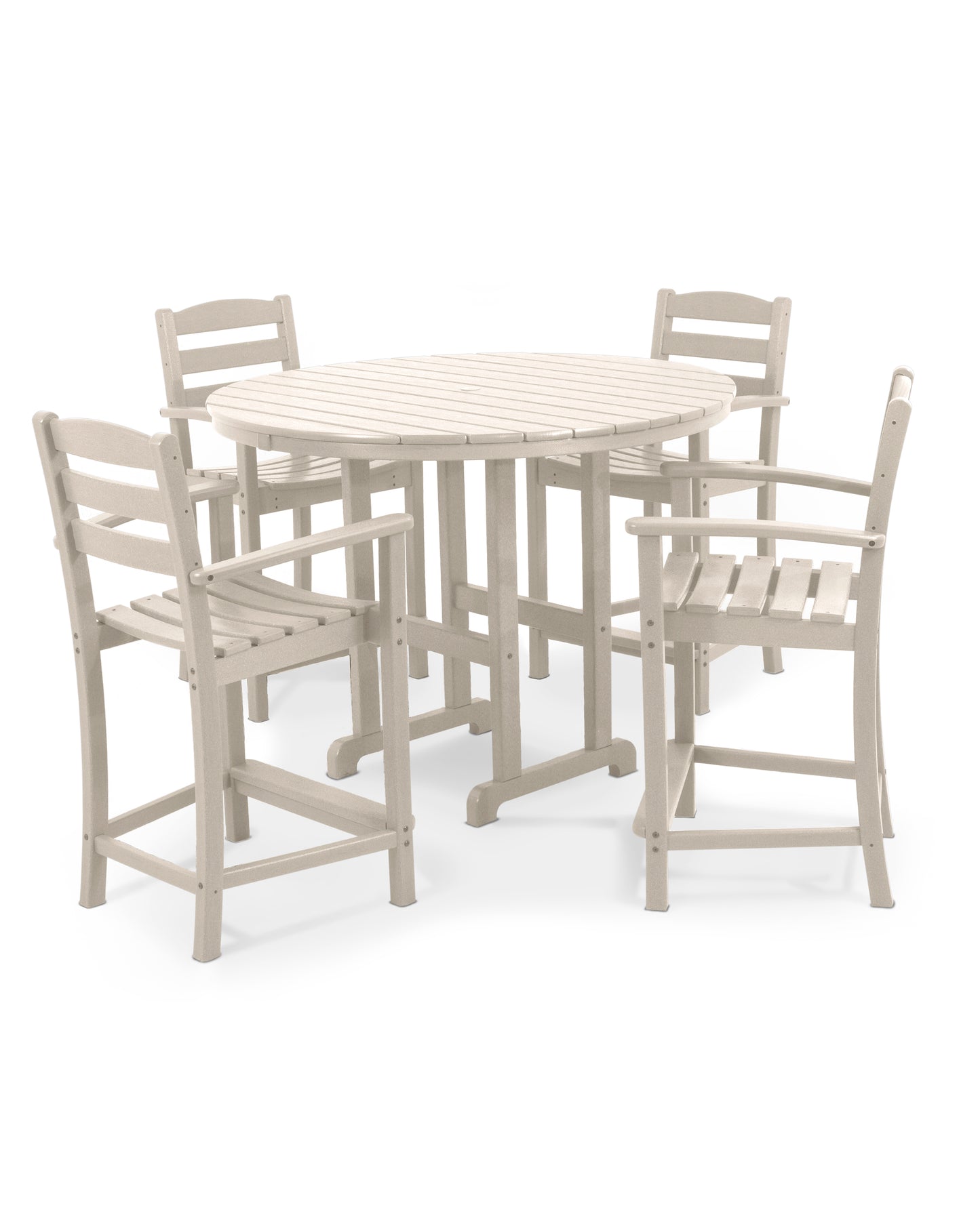 La Casa CafÃ© 5-Piece Round Farmhouse Counter Set