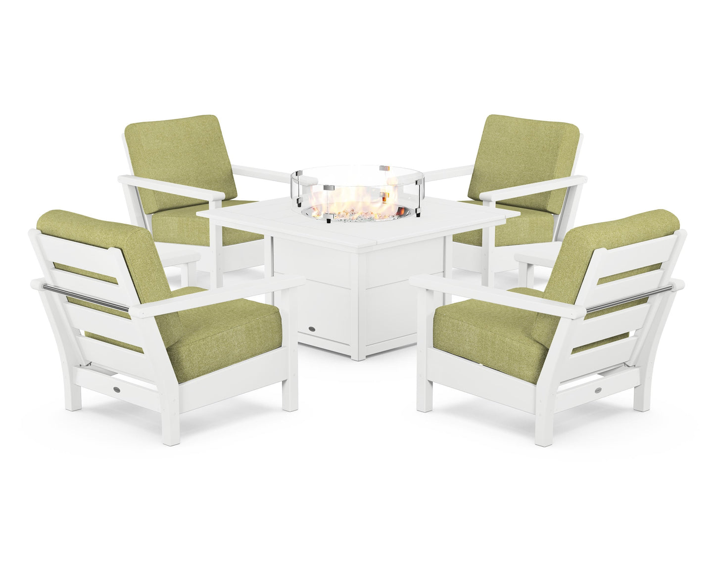 Harbour 5-Piece Conversation Set with Fire Pit Table