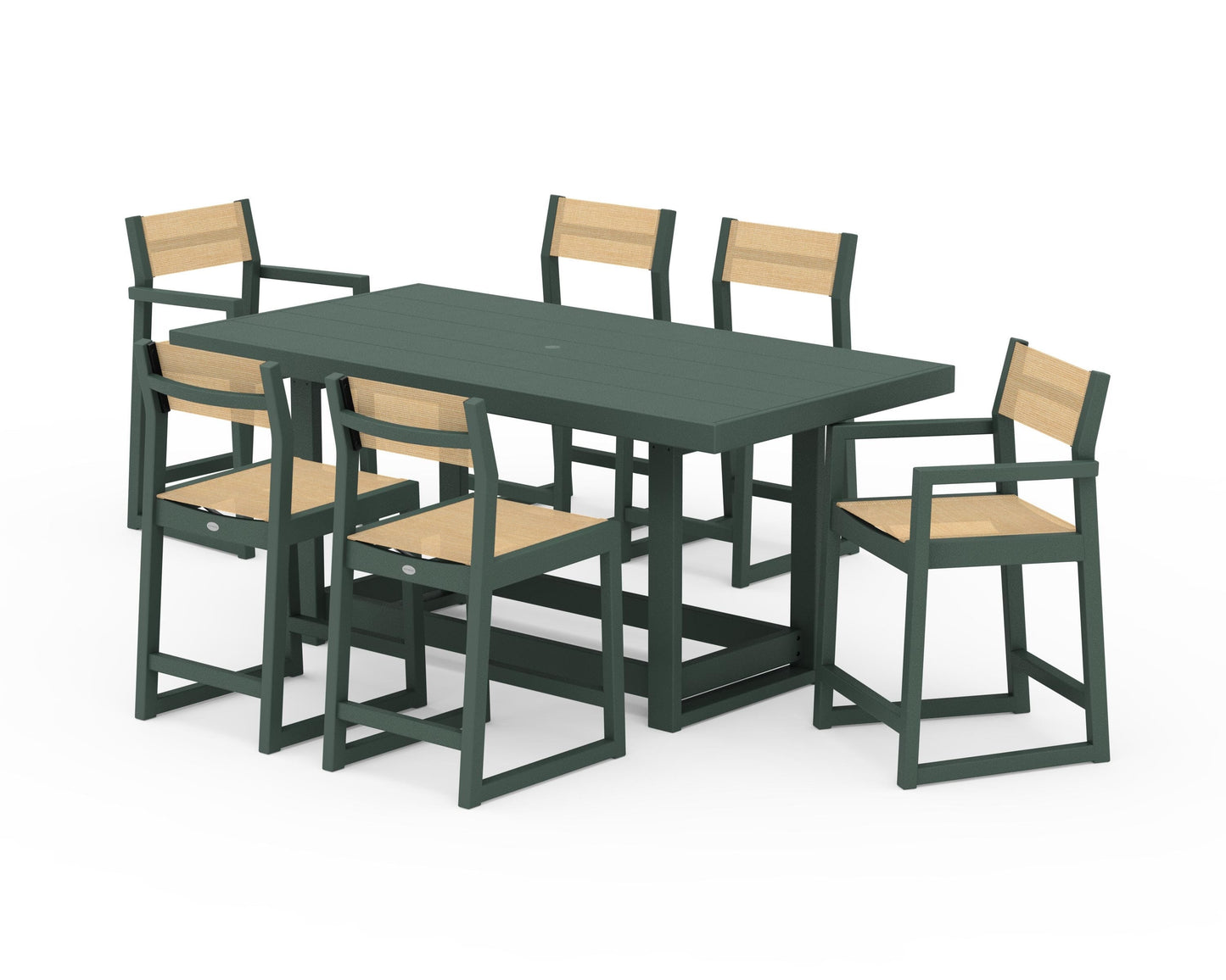 EDGE Sling 7-Piece Counter Table Set