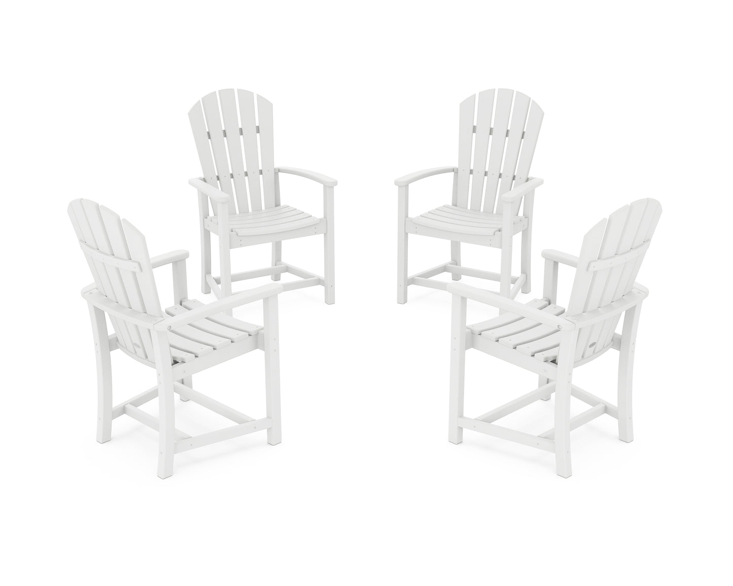 Palm Coast 4-Piece Upright Adirondack Conversation Set