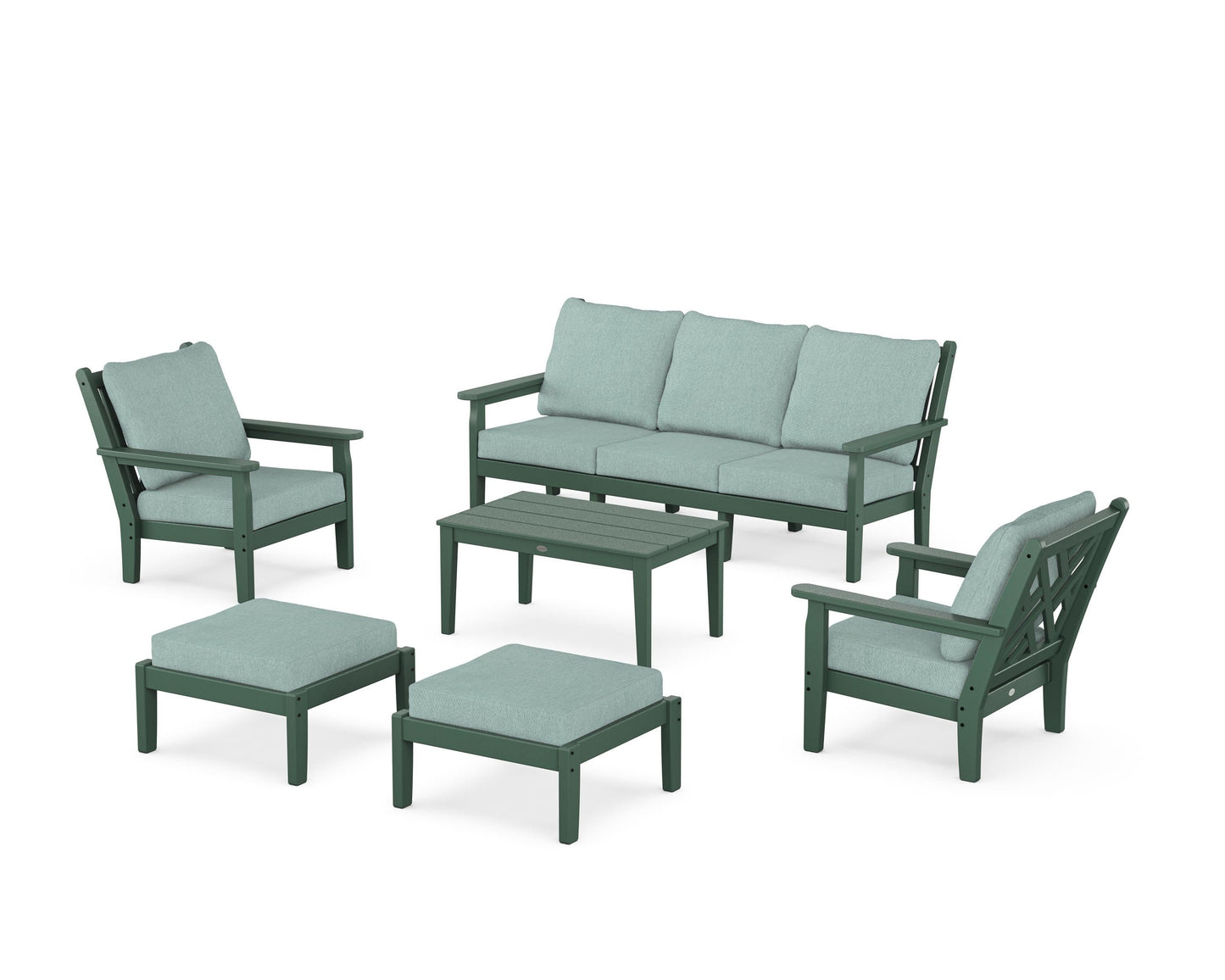 Chippendale 6-Piece Lounge Sofa Set