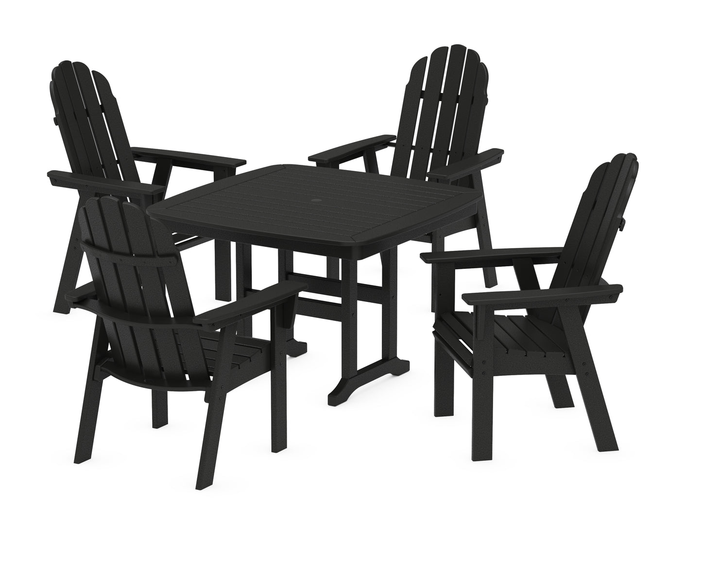 Vineyard Curveback Adirondack 5-Piece Dining Set