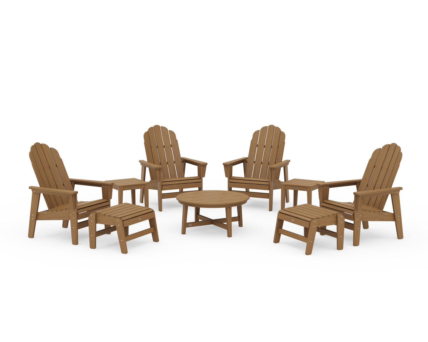 Vineyard Grand Upright Adirondack 9-Piece Conversation Set