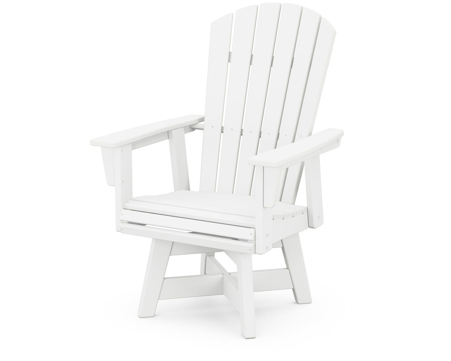 Nautical Curveback Adirondack Swivel Dining Chair