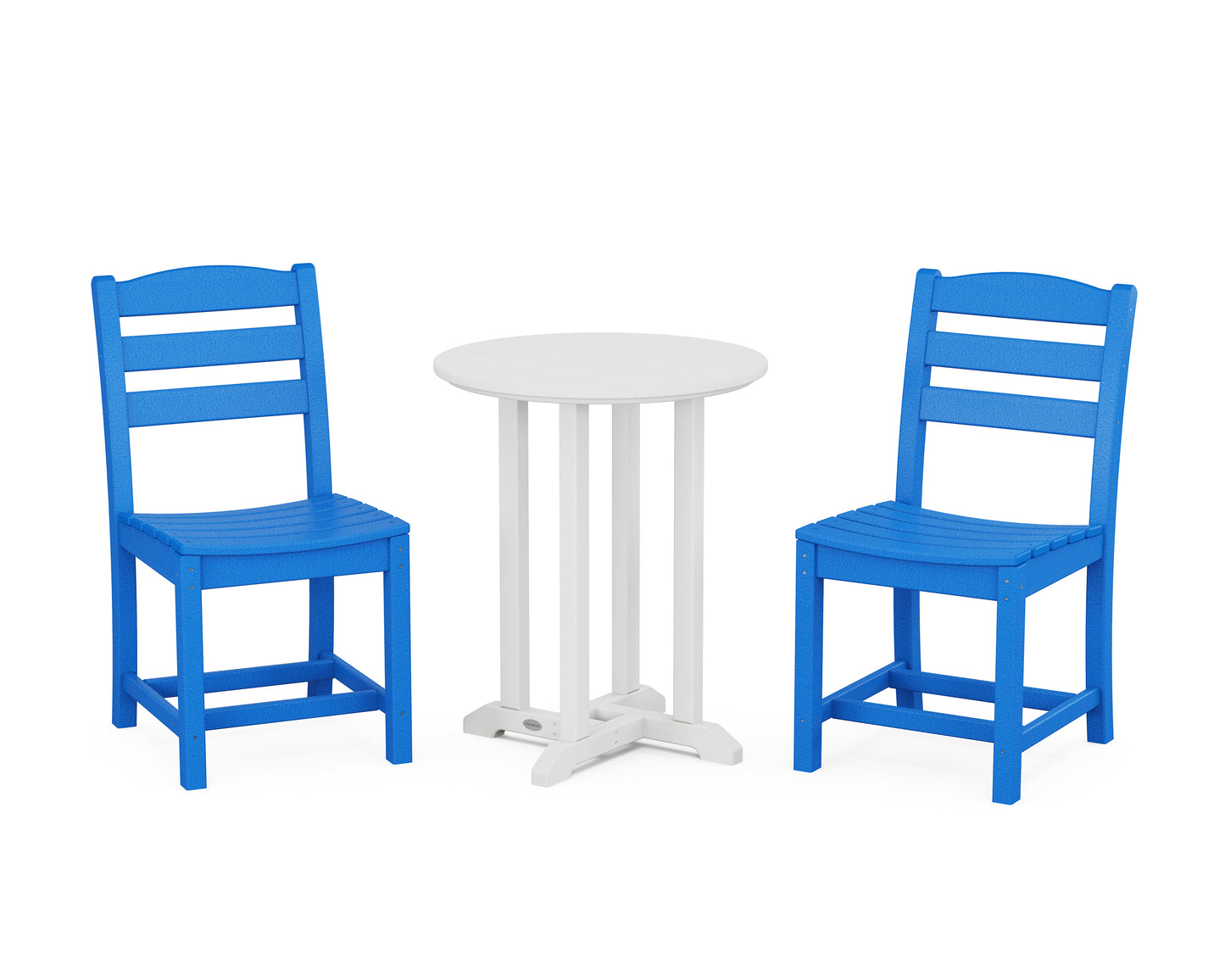 La Casa CafÃ© Side Chair 3-Piece Round Bistro Dining Set