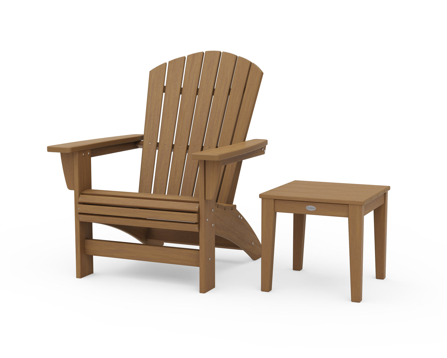 Nautical Grand Adirondack Chair with Side Table