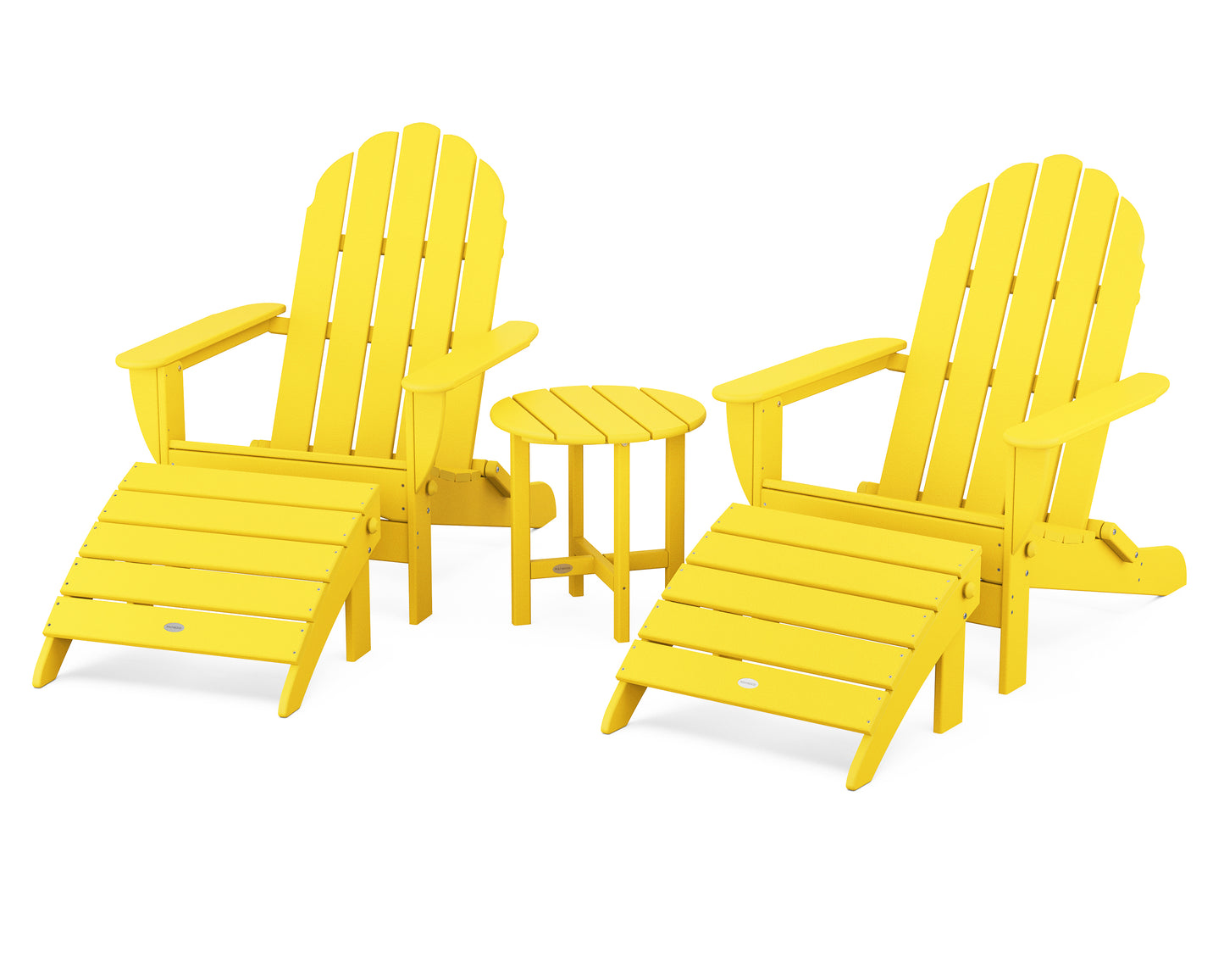 Classic Oversized Adirondack 5-Piece Casual Set