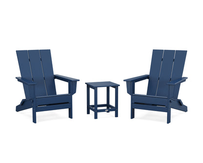 3-Piece Modern Studio Folding Adirondack Set