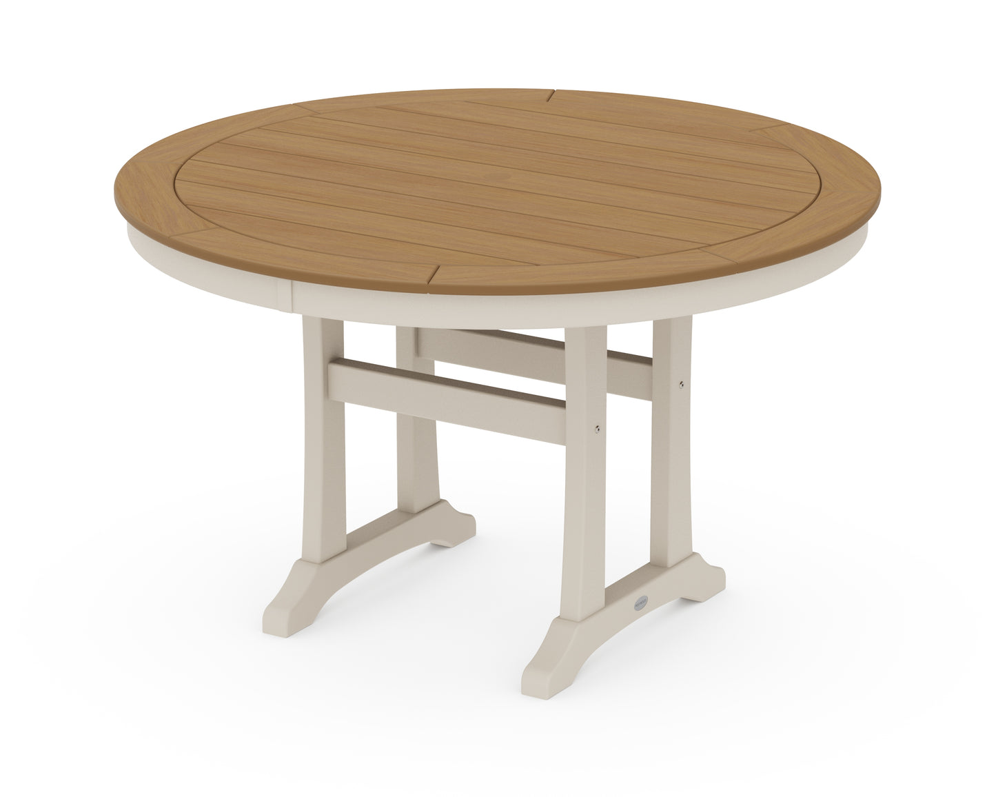 Nautical Trestle 48" Round Dining Table