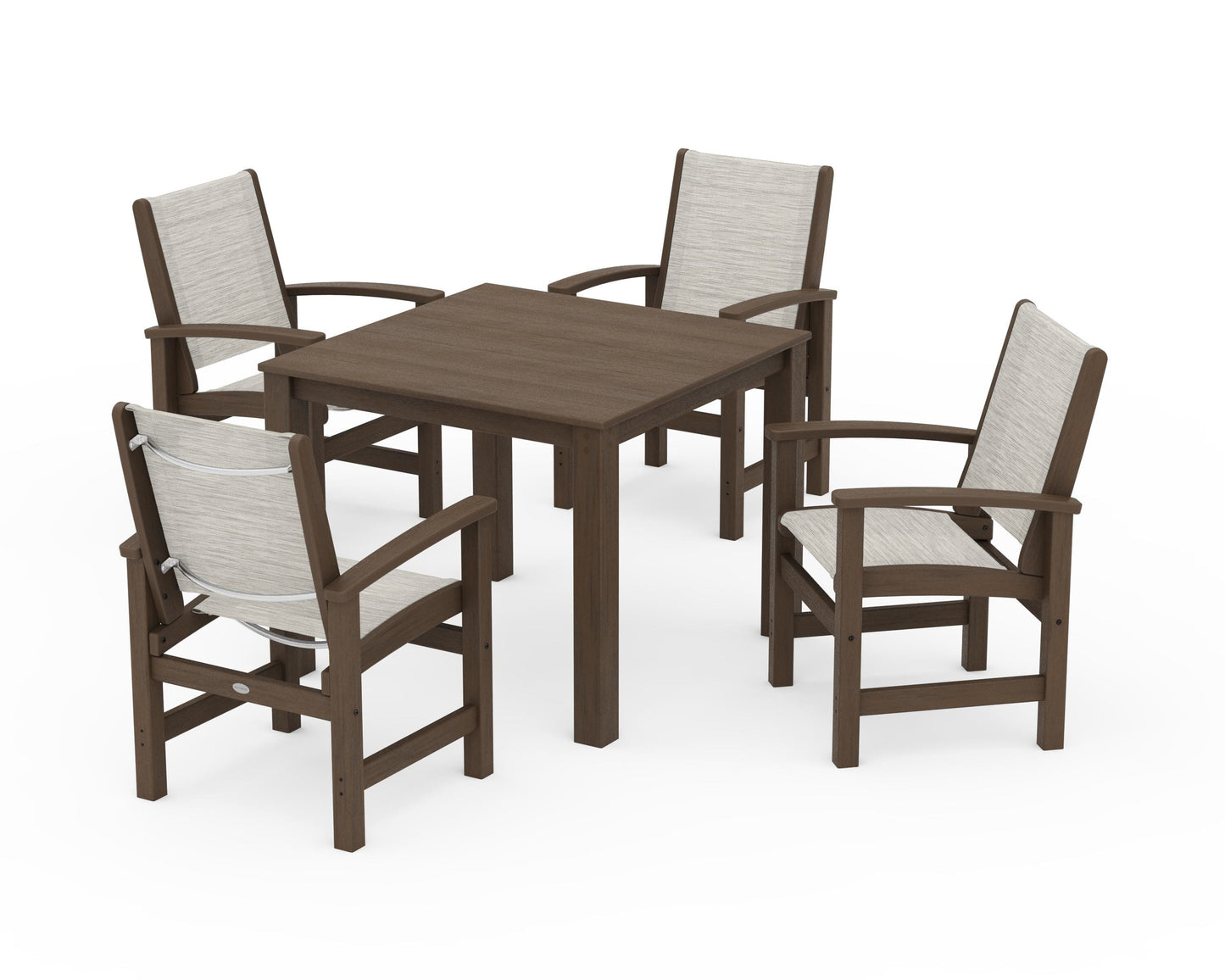 Coastal 5-Piece Parsons Dining Set