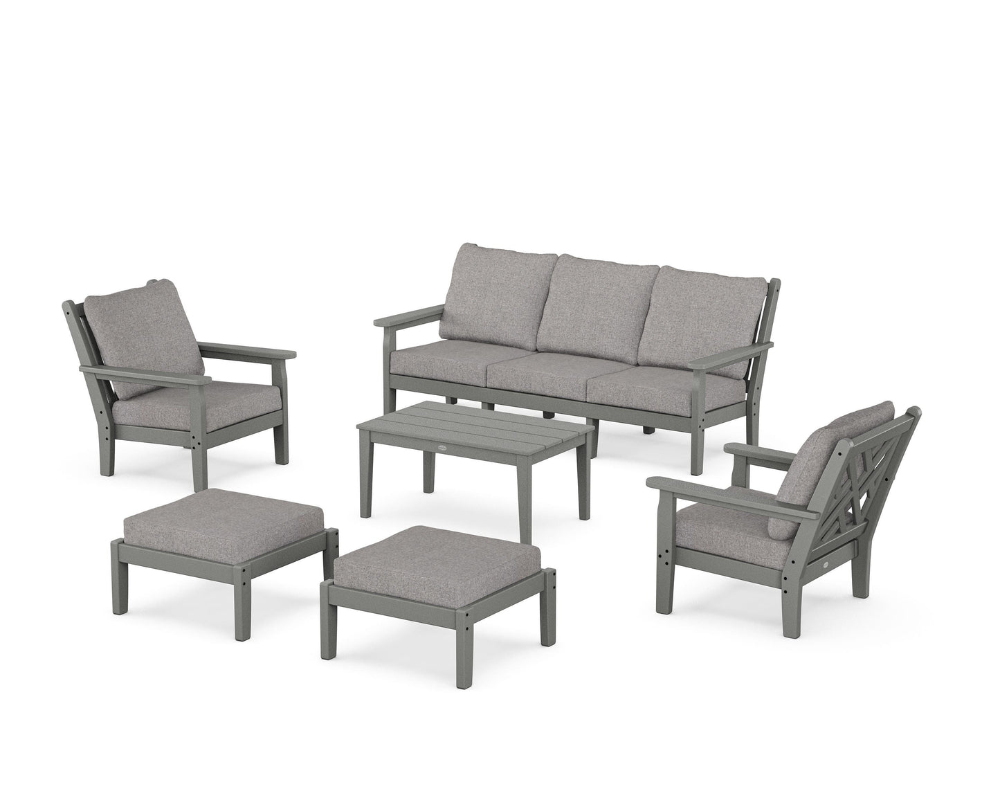 Chippendale 6-Piece Lounge Sofa Set