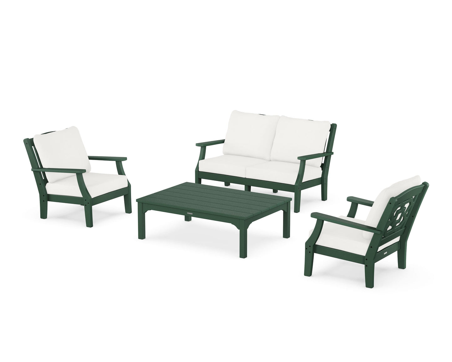 Chinoiserie 4-Piece Deep Seating Set with Loveseat