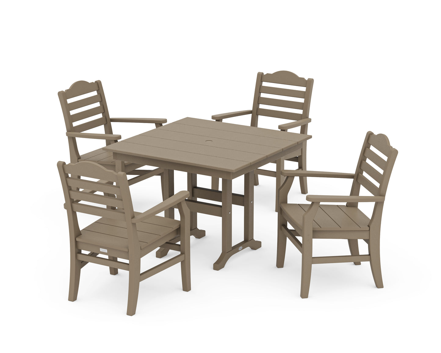 Savannah 5-Piece Farmhouse Dining Set