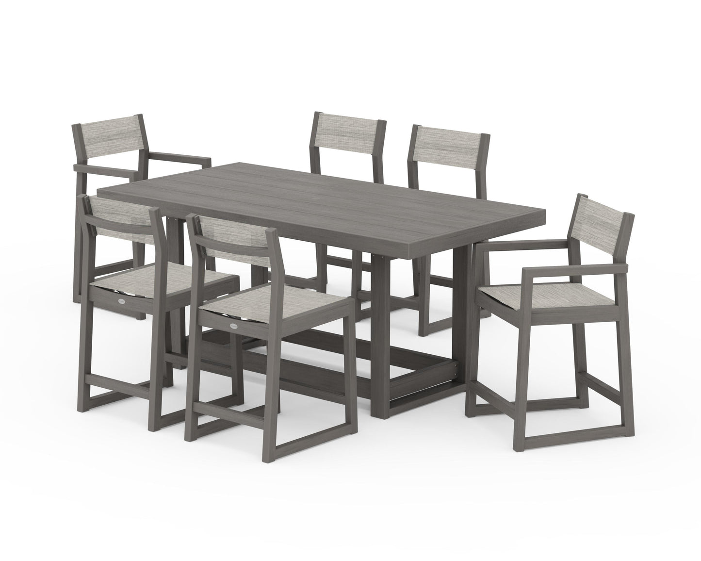 EDGE Sling 7-Piece Counter Table Set