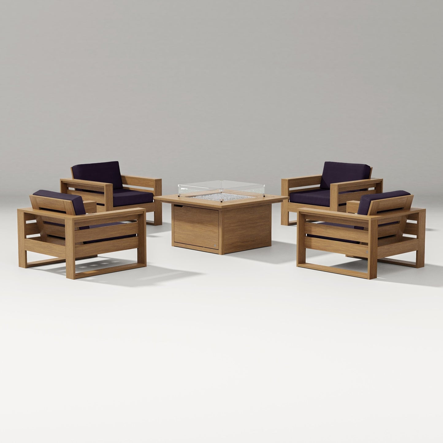 Latitude 5-Piece Lounge Fire Table Set