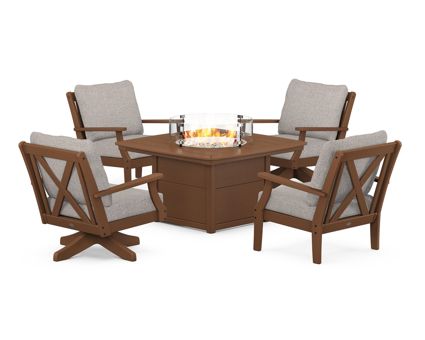 Braxton 5-Piece Deep Seating Set with Fire Table