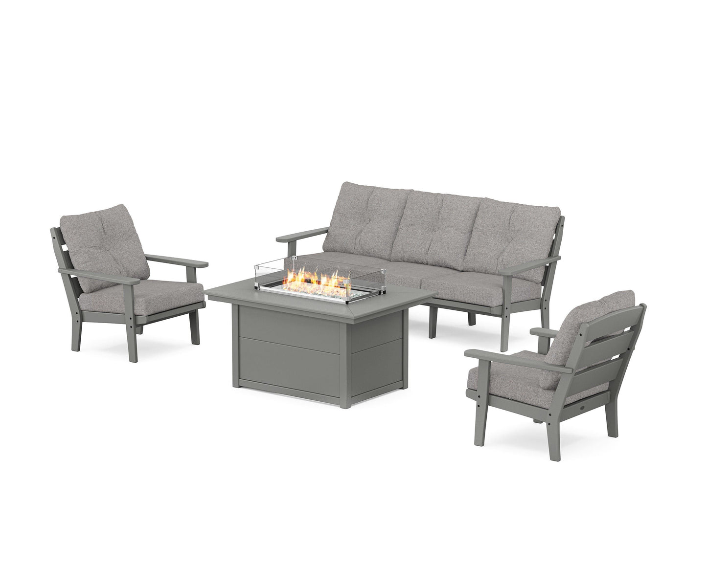 Lakeside Deep Seating Fire Pit Table Set