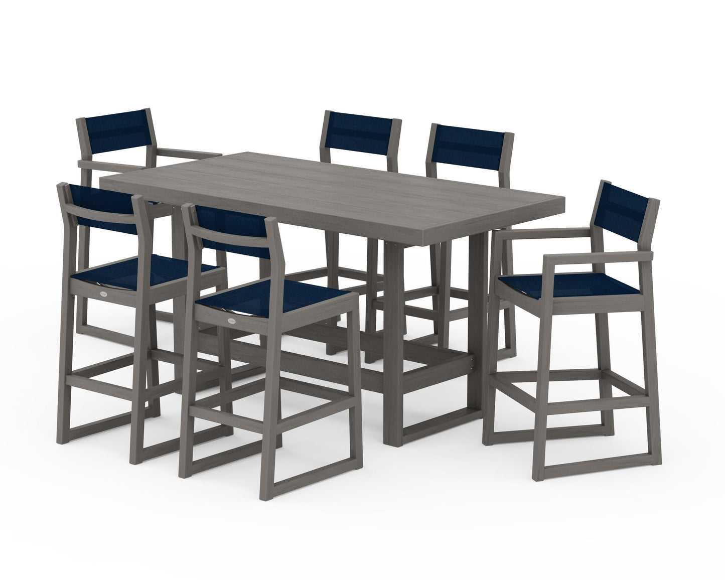 EDGE Sling 7-Piece Bar Table Set