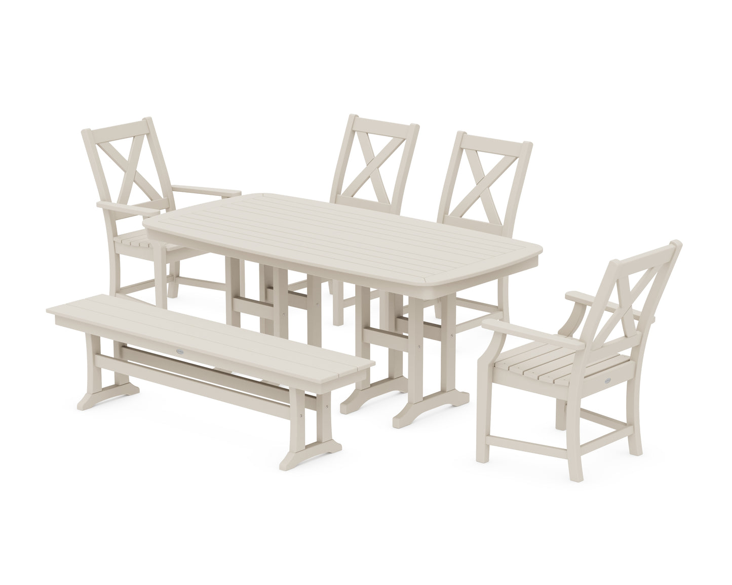 Braxton 6-Piece Dining Set with Bench