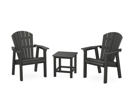 Seashell 3-Piece Upright Adirondack Chair Set