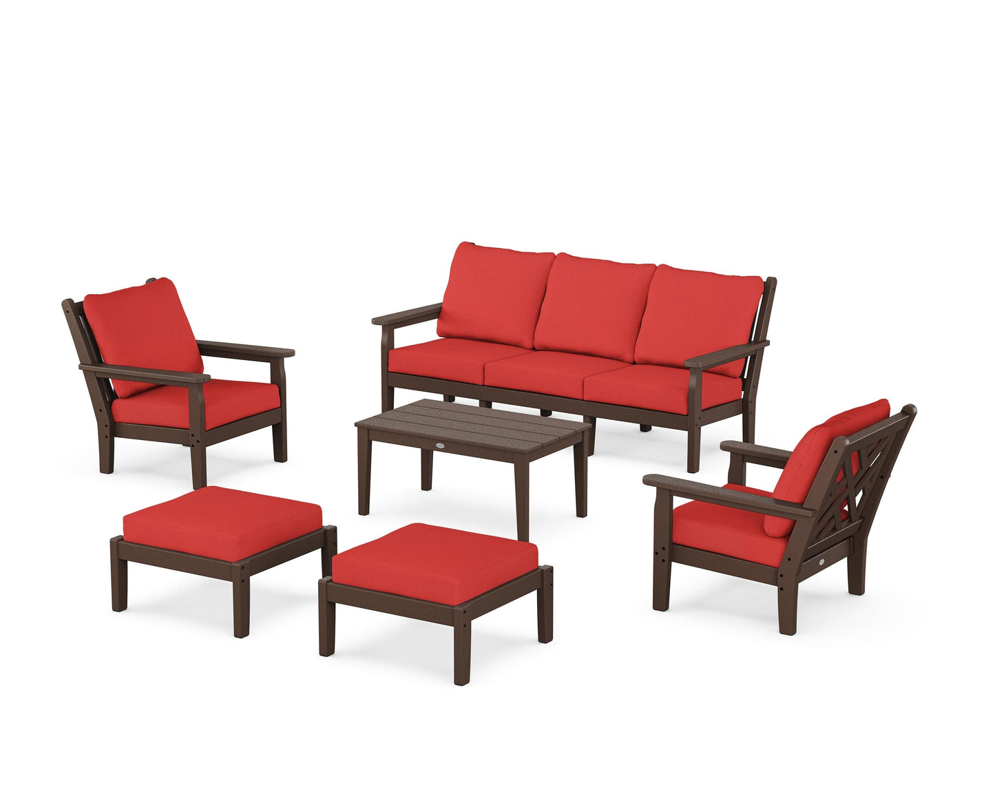 Chippendale 6-Piece Lounge Sofa Set