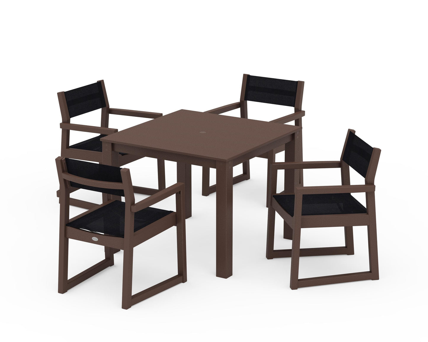 EDGE Sling Arm Chair 5-Piece Parsons Dining Set