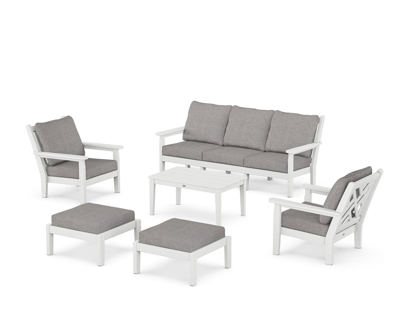 Chippendale 6-Piece Lounge Sofa Set