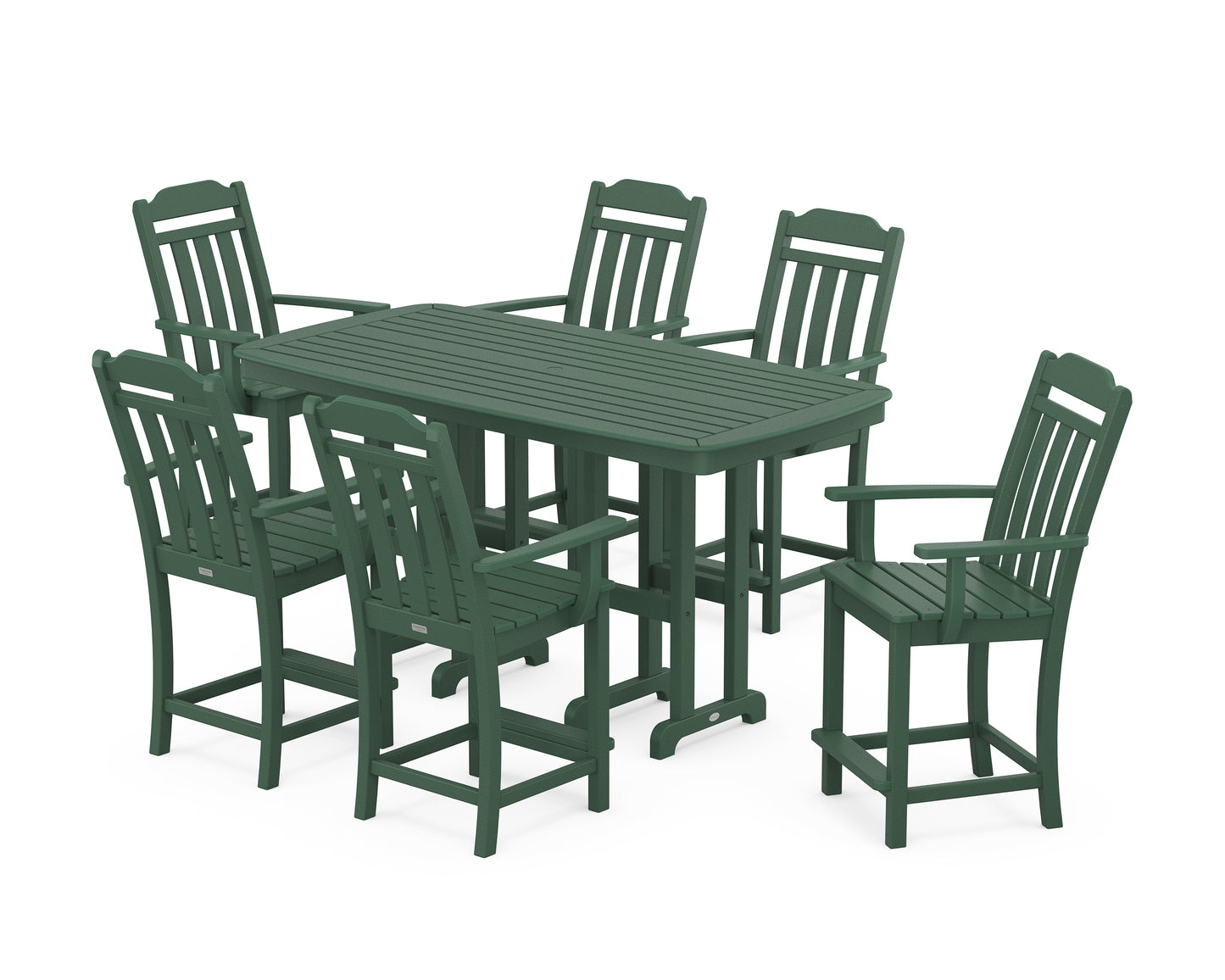 Cottage Arm Chair 7-Piece Counter Set