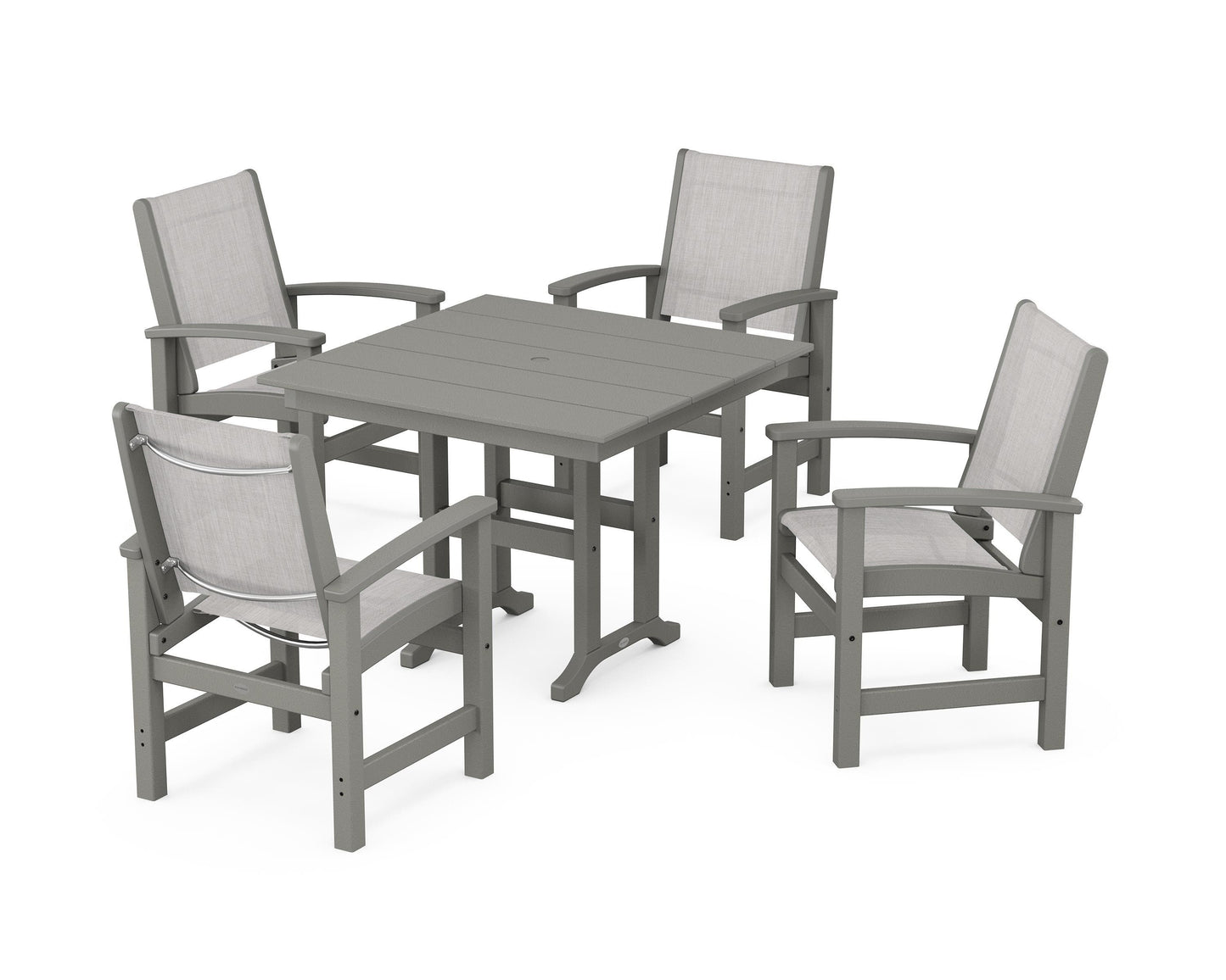 Coastal 5-Piece Farmhouse Dining Set