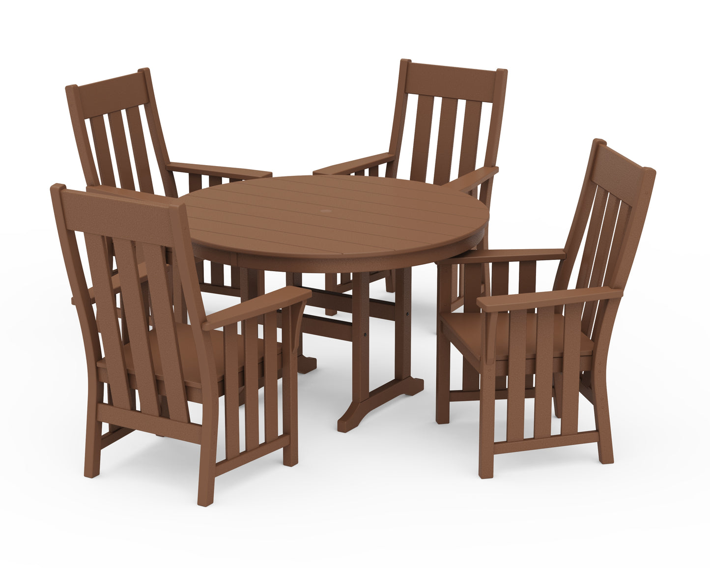 Acadia 5-Piece Round Farmhouse Dining Set