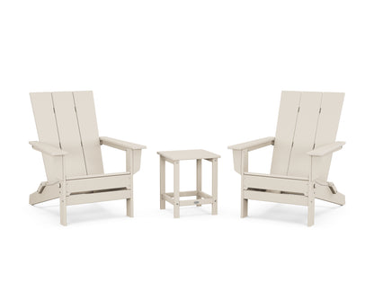 3-Piece Modern Studio Folding Adirondack Set