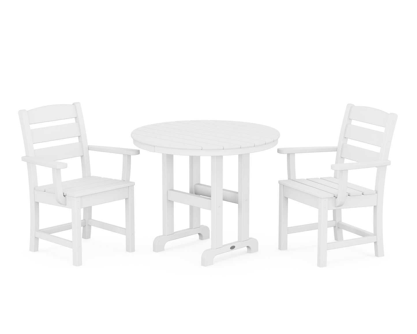 Lakeside 3-Piece Round Dining Set