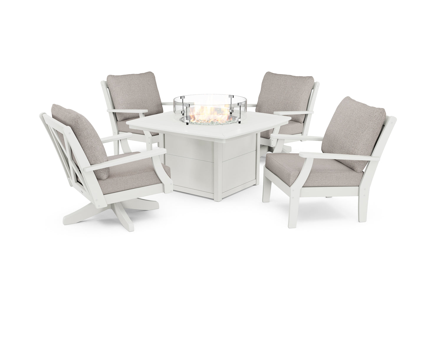 Braxton 5-Piece Deep Seating Set with Fire Table
