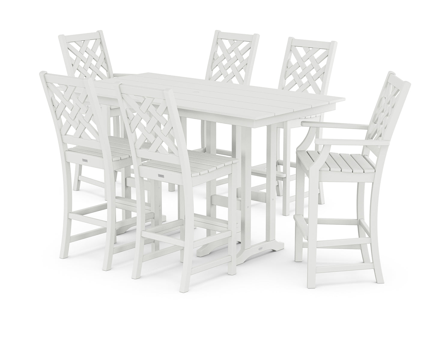 Wovendale 7-Piece Farmhouse Bar Set