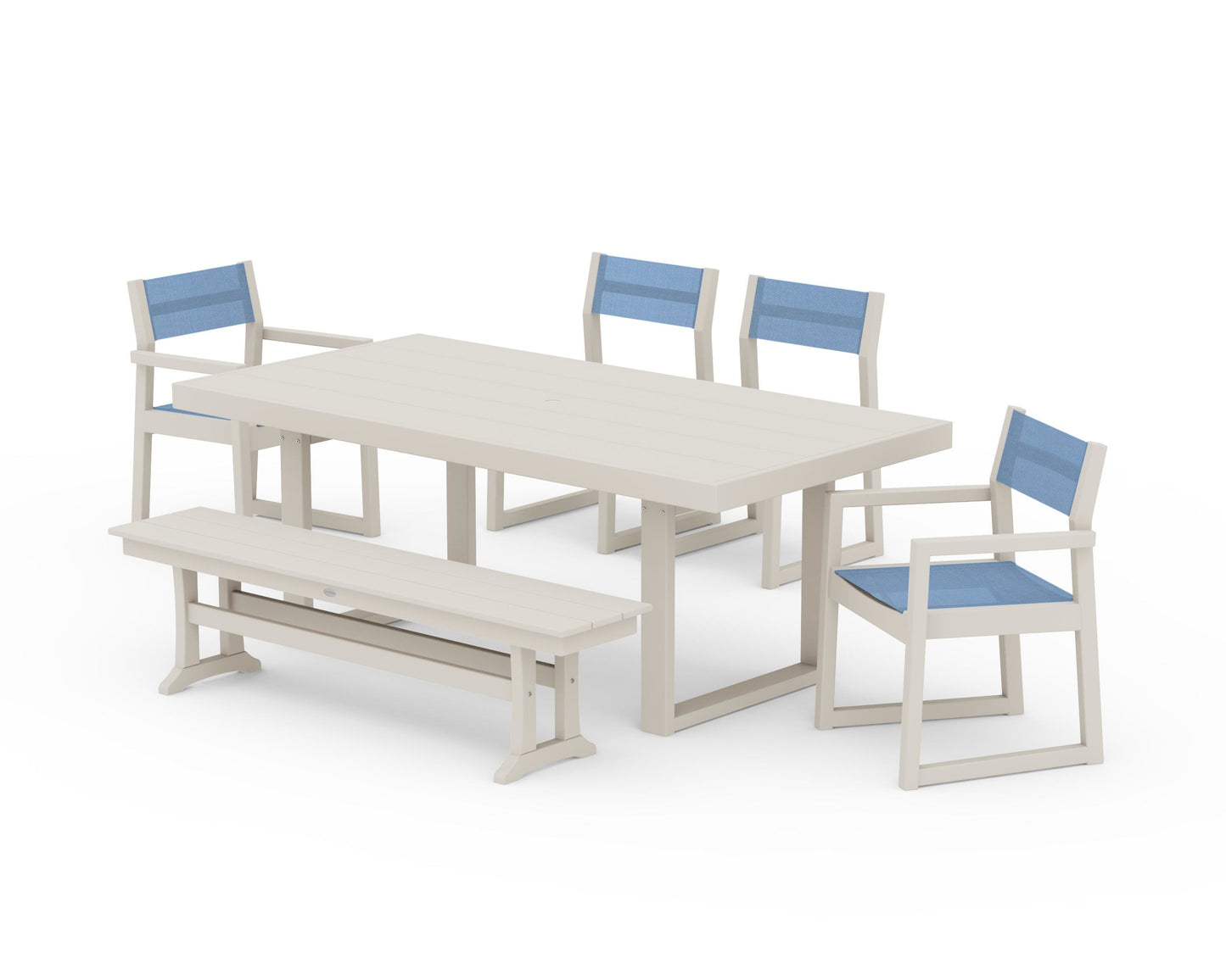 EDGE Sling 6-Piece Dining Set with Bench