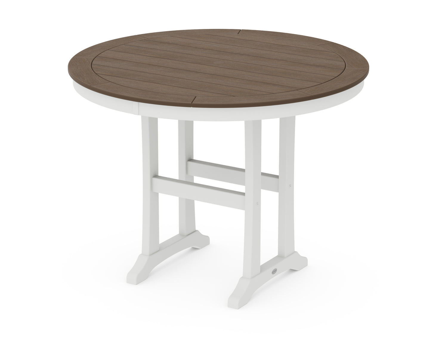Nautical Trestle 48" Round Counter Table