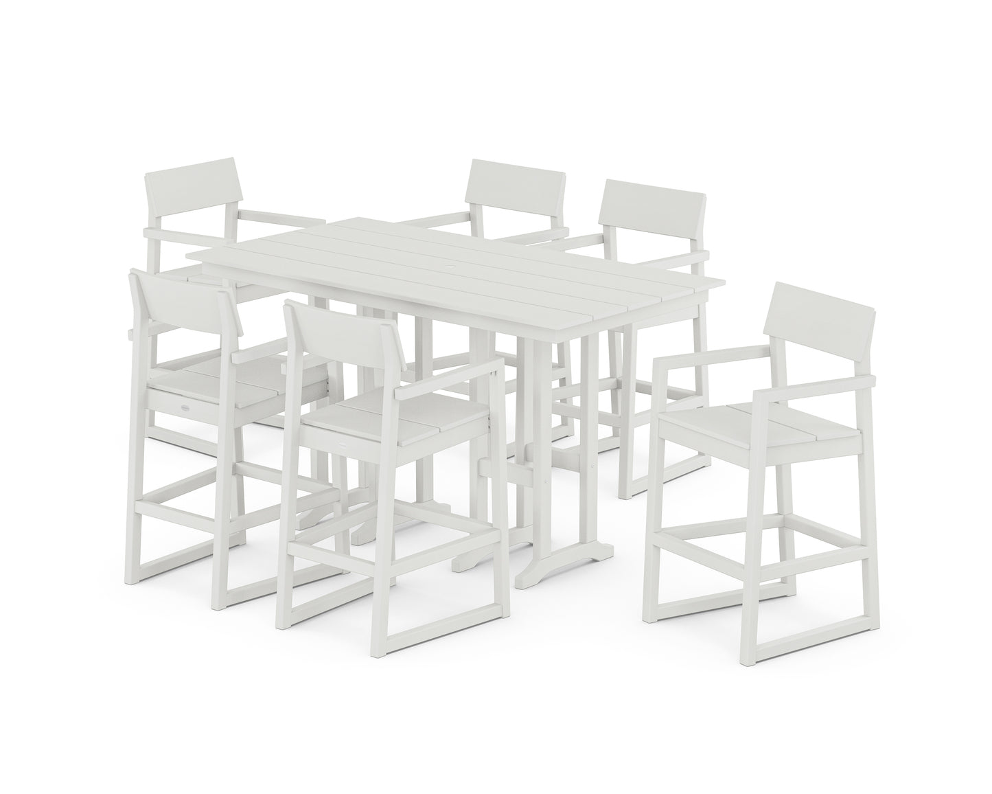 EDGE Arm Chair 7-Piece Farmhouse Bar Set