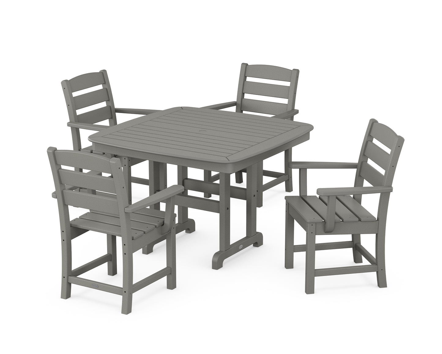 Lakeside 5-Piece Dining Set with Trestle Legs