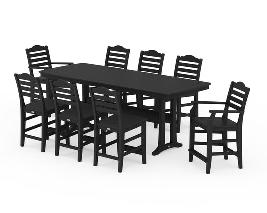 Savannah 9-Piece Counter Set with Trestle Legs
