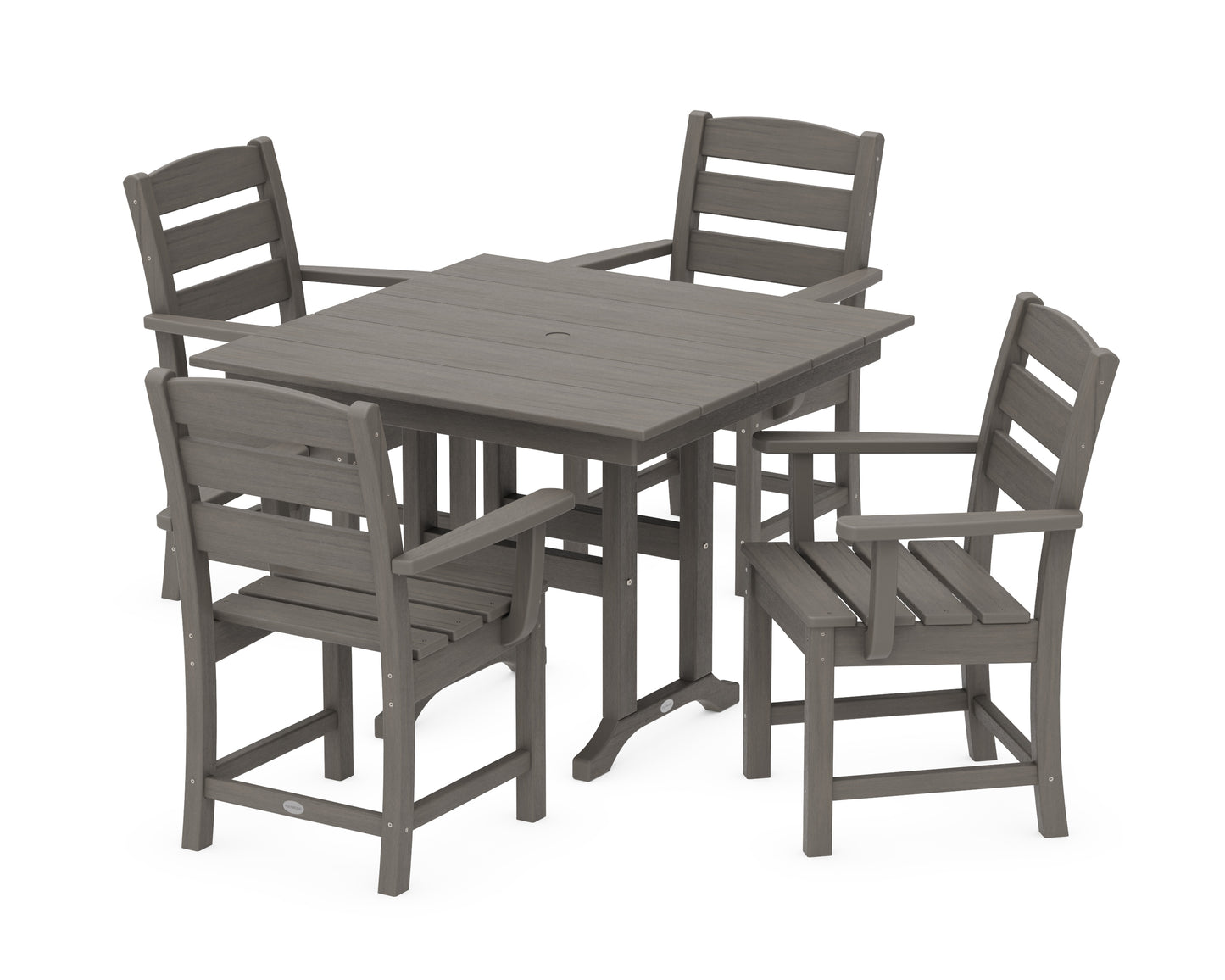 Lakeside 5-Piece Farmhouse Dining Set