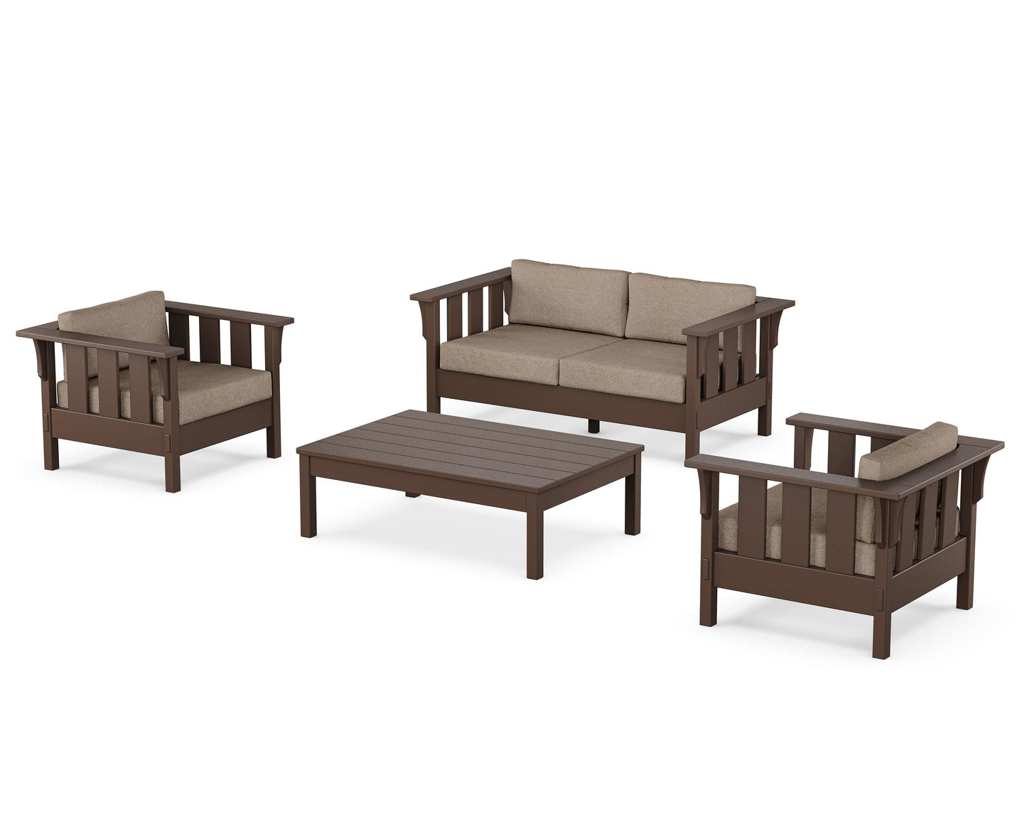 Acadia 4-Piece Deep Seating Set with Loveseat