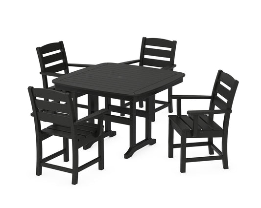 Lakeside 5-Piece Dining Set with Trestle Legs