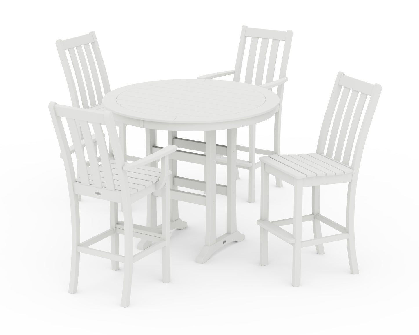 Vineyard 5-Piece Nautical Trestle Bar Set