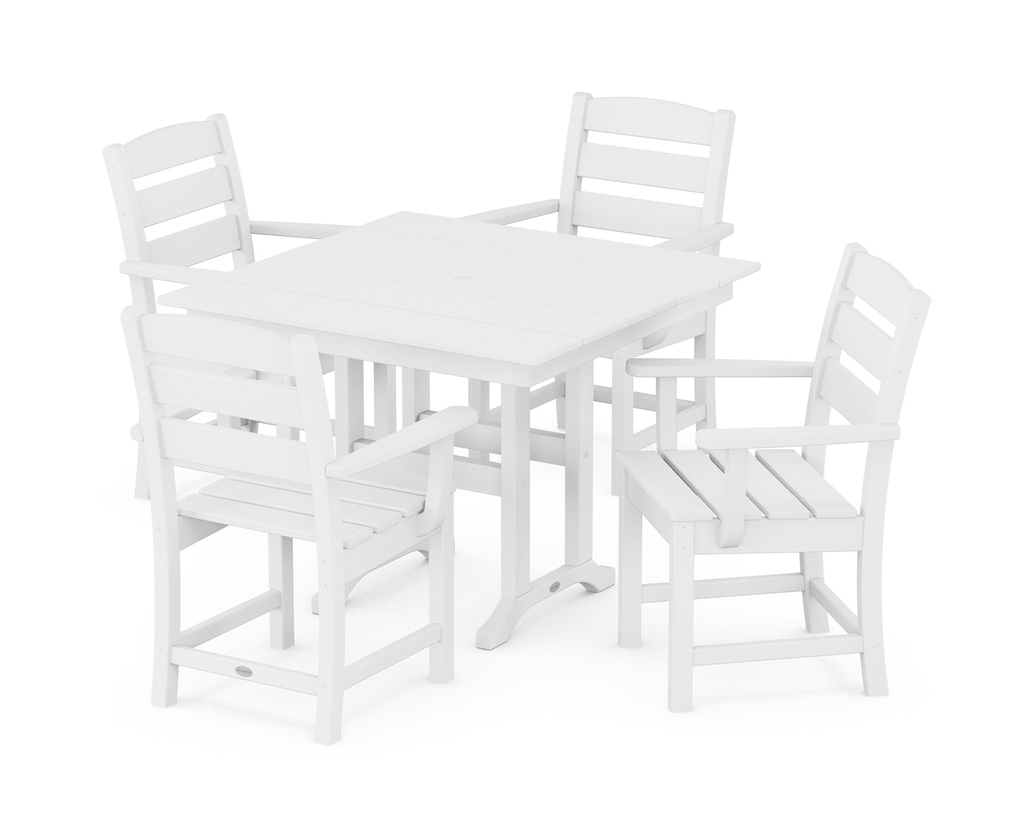 Lakeside 5-Piece Farmhouse Dining Set